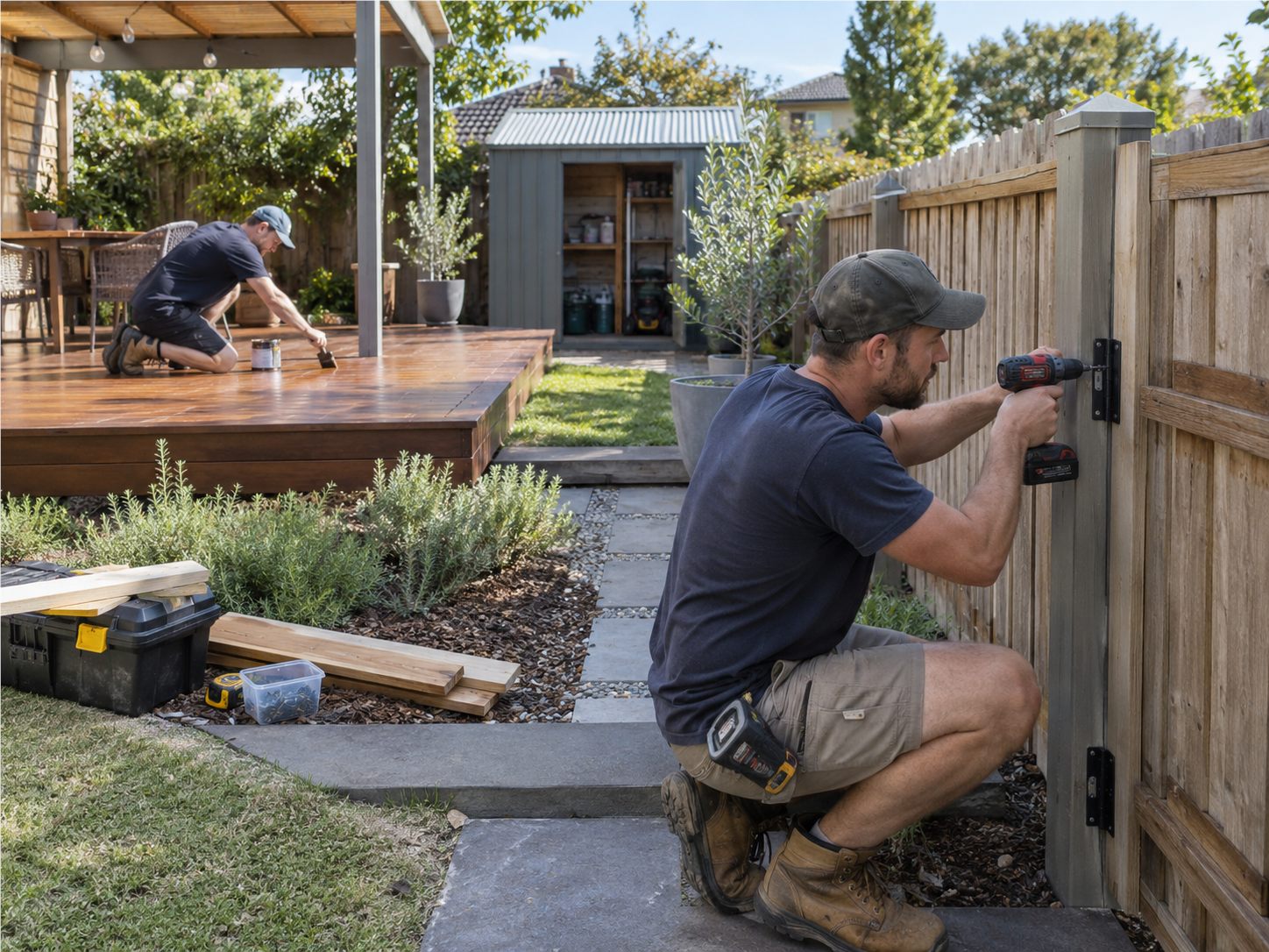 Outdoor fence and structure